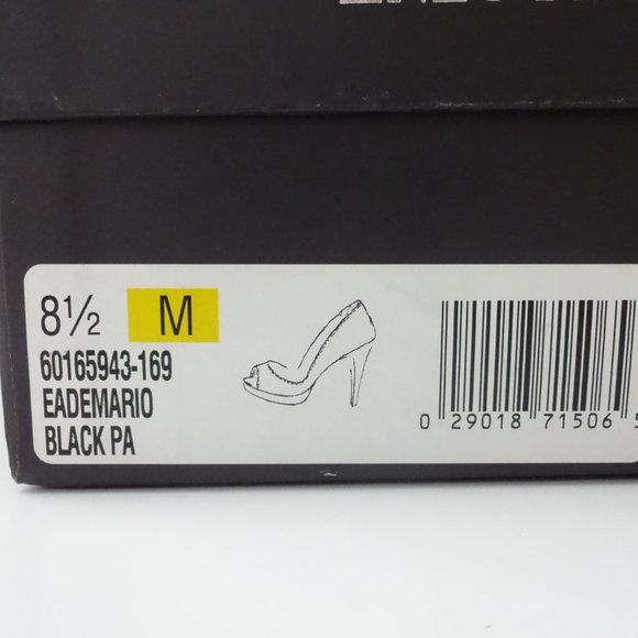 Enzo Angiolini Eademario Peep Toe Platform Heels (Black) - Picture 10 of 10